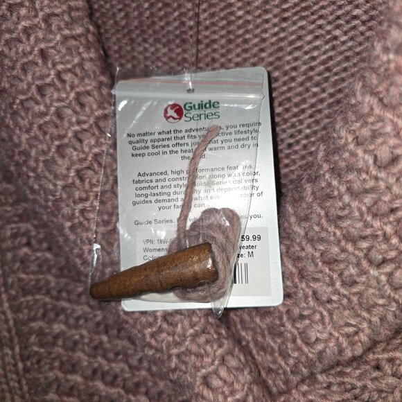 Guide Series sz M Sweater Shawl Collar NWT - Picture 2 of 3